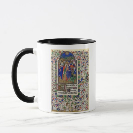 Lat 1156 f.133 der Kuss von Judas, von den Stunden Tasse (Links)