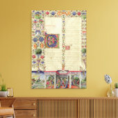 Lat 422 VolI fol.280v Der Anfang des Buches Leinwanddruck (Insitu (Wohnzimmer))