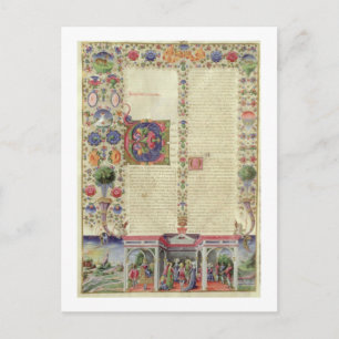 Lat 422 VolI fol.280v Der Anfang des Buches Postkarte