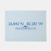 Lat/Lon Tür-Matte Fußmatte (Vorderseite)