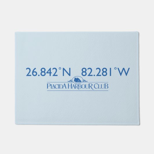 Lat/Lon Tür-Matte Fußmatte (Vorderseite)