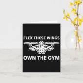 Lat Pulldown Bodybuilding Fitness Workout Karte (Gelbe Blume)