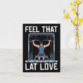 Lat Pulldown Bodybuilding Fitness Workout Karte (Gelbe Blume)