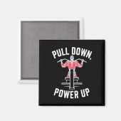 Lat Pulldown Bodybuilding Fitness Workout Magnet (Vorderseite/Rückseite)