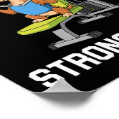 Lat Pulldown Bodybuilding Fitness Workout Poster (Ecke)