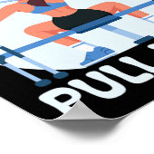 Lat Pulldown Bodybuilding Fitness Workout Poster (Ecke)