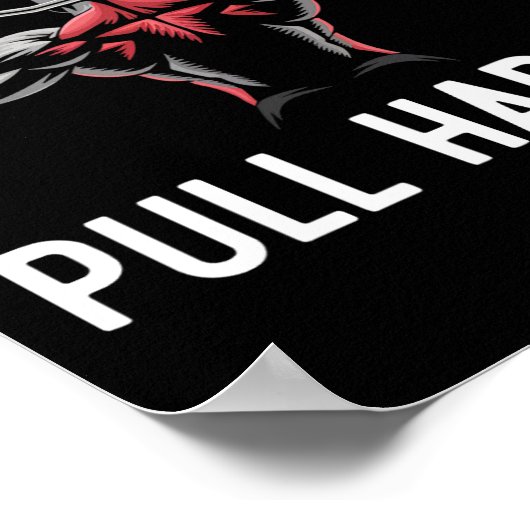 Lat Pulldown Bodybuilding Fitness Workout Poster (Ecke)