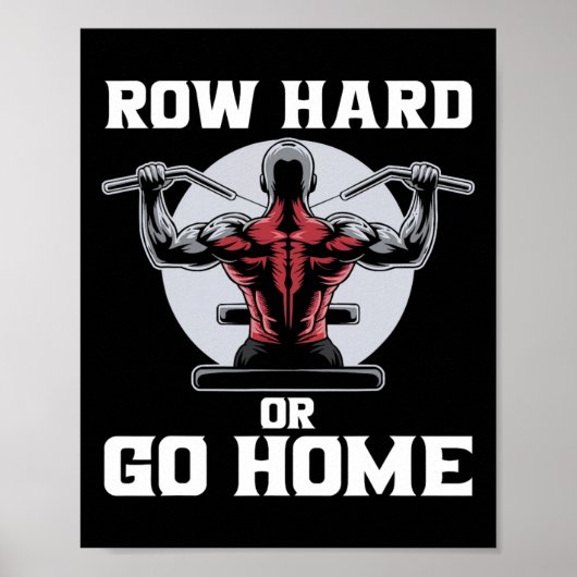 Lat Pulldown Bodybuilding Fitness Workout Poster (Vorne)