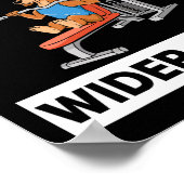 Lat Pulldown Bodybuilding Fitness Workout Poster (Ecke)