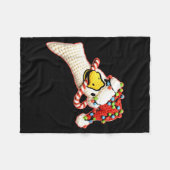 Latch Hook Faux Yarn Funny Goose Christmas Crochet Fleecedecke (Vorderseite (Horizontal))