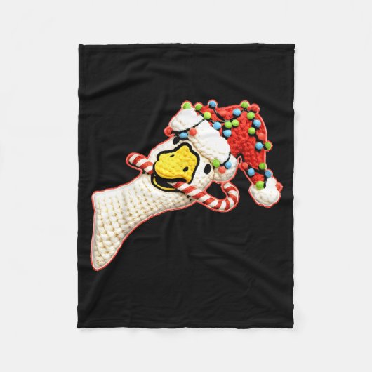 Latch Hook Faux Yarn Funny Goose Christmas Crochet Fleecedecke (Vorderseite)