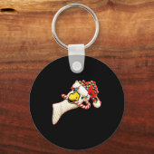 Latch Hook Faux Yarn Funny Goose Christmas Crochet Schlüsselanhänger (Vorderseite)