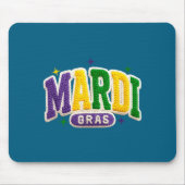 Latch Hook Mardi Gras Trendy Funny Gift Tee Men, W Mousepad (Vorne)