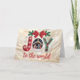 Latch Hook Yarn Crochet Faux (Not actual Yarn) Feiertagskarte