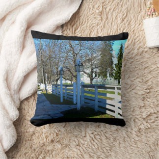 Late Afternoon Stroll in the Village Kissen