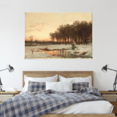 Late Autumn, Saco River Leinwanddruck (Insitu (Schlafzimmer))