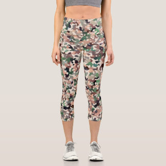 Late Fall Colors  Capri Leggings