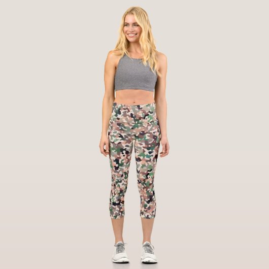 Late Fall Colors  Capri Leggings (Vorderseite)