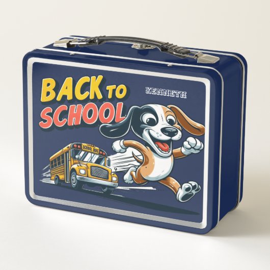 Late for School Dog Lunchbox (Rückseite)