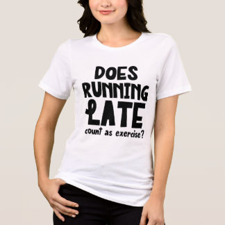 Late Funny läuft Tri-Blend Shirt
