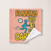 Late Late ist mein Cardio Badhandtuch Set (Waschlappen)