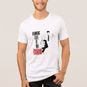 Late Late ist mein Cardio - Funny Sarcastic Quote Tri-Blend Shirt (Vorderseite)