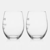 Late Late ist mein Cardio Weinglas Ohne Stiel (Links)