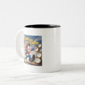 Late Late ist mein Cardio Zweifarbige Tasse (Vorderseite Links)