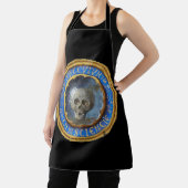 Late mittelalterlicher Manuskript-Skull Schürze (InSitu)