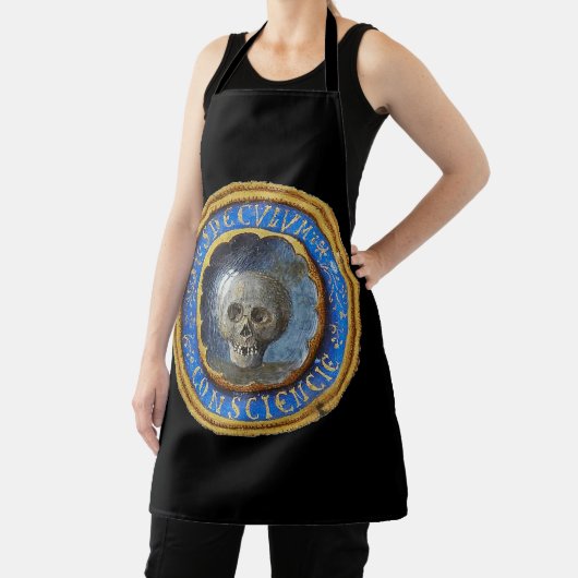 Late mittelalterlicher Manuskript-Skull Schürze (InSitu)