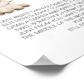 Late Night Diaper Spiel Sweet Little Lamb Grüne Poster (Ecke)