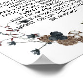 Late Night Diaper Spiele Winterbeere rustikale boh Poster (Ecke)