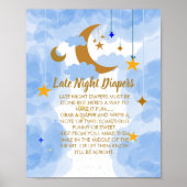 Late Night Diaper Twinkle Twinkle Little Star Poster (Vorne)