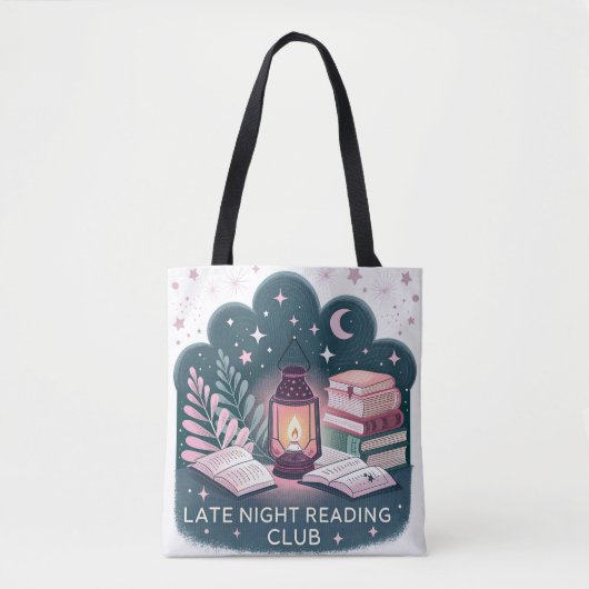 Late Night Reading Club Lattern and Books Tasche (Vorderseite)