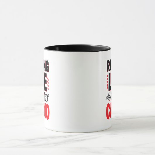 "Late run is My Cardio" Witziger Zitat Tasse (Zentrum)