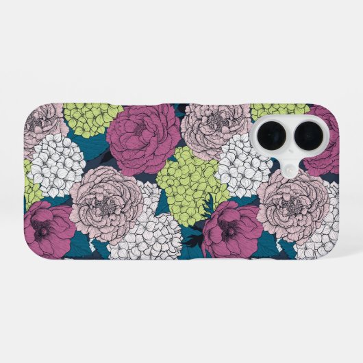 Late spring garden iPhone 16 hülle (Rückseite (Horizontal))