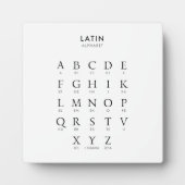 Latein Alphabet Fotoplatte (Vorderseite)
