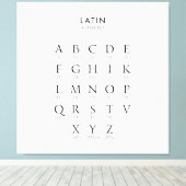 Latein Alphabet Leinwanddruck (Insitu (Holzboden))