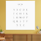 Latein Alphabet Leinwanddruck (Insitu (Wohnzimmer))