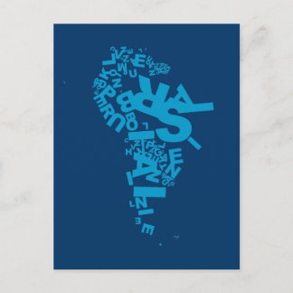 Latein amerika Postkarte