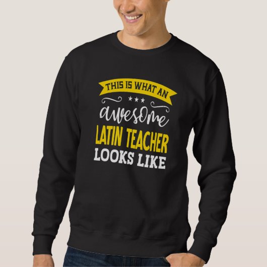 Latein Lehrer Job Titel Mitarbeiter Funny Worker L Sweatshirt (Vorderseite)