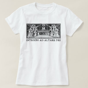 Latein Mass Introibo und Altare Dei Katholische Vi T-Shirt