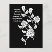 Latein Requiem Erwachsene Färben traditionell kath Postkarte (Vorderseite)