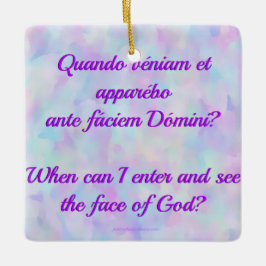 Latein, wenn ich in Ornament eintreten kann