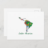 Lateinamerika Postkarte (Vorne/Hinten)