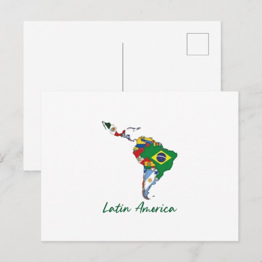Lateinamerika Postkarte (Vorne/Hinten)