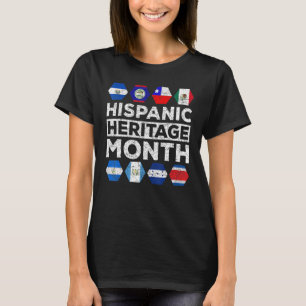 Lateinamerikanische Kultur Latino Stolz Hispanic E T-Shirt