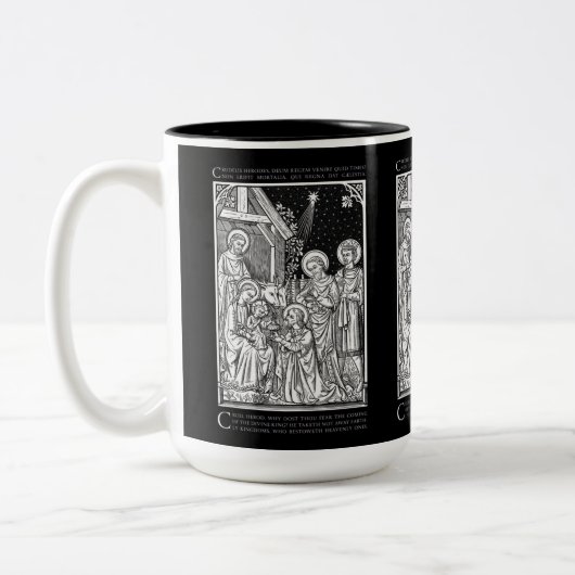 Lateinisch-katholische Epiphanie Zweifarbige Tasse (Links)