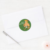 Lateinisch: Nulli secundus Runder Aufkleber (Umschlag)