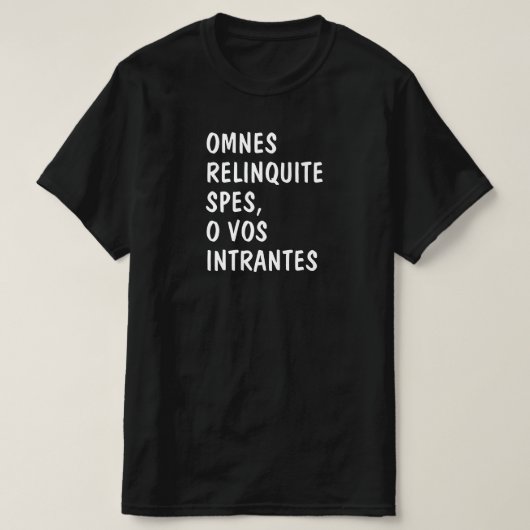 Lateinisch: Omnes relinziemlich spart, o vos intra T-Shirt (Design vorne)
